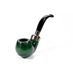 Pipe Lubinski Opus One Green Spigot Smooth Bent Apple LU 2616