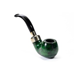 Pipe Lubinski Opus One Green Spigot Smooth Bent Apple LU 2616