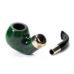 Pipe Lubinski Opus One Green Spigot Smooth Bent Apple LU 2616