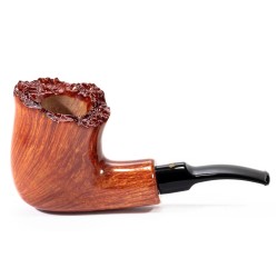 Pipa in Radica Winslow Crown Collector Liscia Bent Billiard