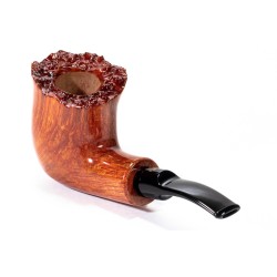 Pipa in Radica Winslow Crown Collector Liscia Bent Billiard