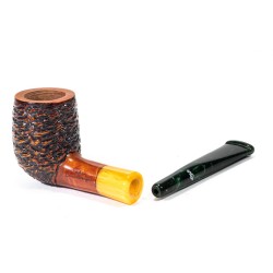 Pipa in Radica Santambrogio Rusticata Billiard SA 2674 | Pipeonline