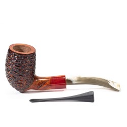 Briar Pipe Santambrogio Rusticated Billiard SA 2675 | Buy Now