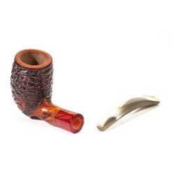 Briar Pipe Santambrogio Rusticated Billiard SA 2675 | Buy Now