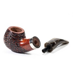 Pipe Santambrogio Rusticated Bent Apple SA 2677 | Buy Now