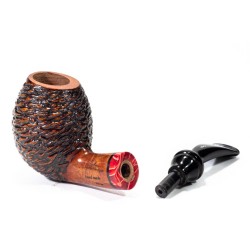 Pipe Santambrogio Rusticated Bent Apple SA 2687 | Buy Now