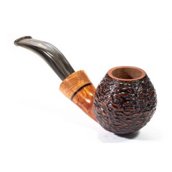 Pipa Santambrogio Rusticata Bent Apple SA 2684 | Pipeonline