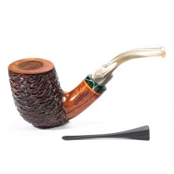 Pipa Santambrogio Rusticata Bent Billiard SA 2686 | Pipeonline