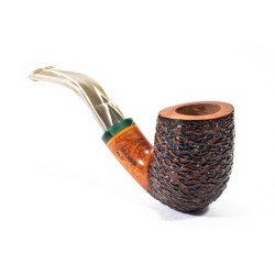 Pipa Santambrogio Rusticata Bent Billiard SA 2686 | Pipeonline