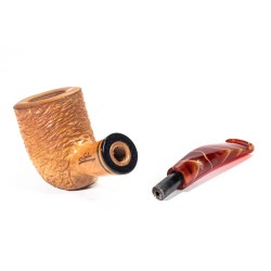 Pipa Santambrogio Rusticata Naturale Free Form SA 2671 | Pipeonline