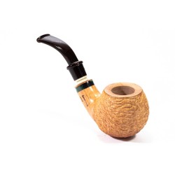 Pipe Santambrogio Rusticated Natural Bent Apple SA 2672 | Buy Now