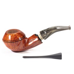 Pipa Santambrogio Liscia FP Bent Rhodesian SA 25145 | Pipeonline