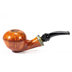 Pipa Santambrogio Liscia FX Grande Bent Rhodesian SA 2699 | Pipeonline