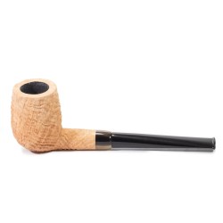 Briar Pipe Tristan Handmade Rusticated Natural Billiard