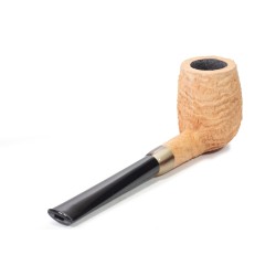Briar Pipe Tristan Handmade Rusticated Natural Billiard