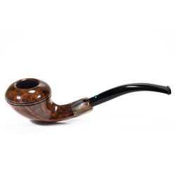 Briar Pipe Sasieni 4 Dot Walnut Smooth Bent Rhodesian