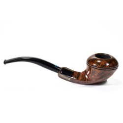 Pipa Sasieni 4 Dot Walnut Liscia Bent Rhodesian