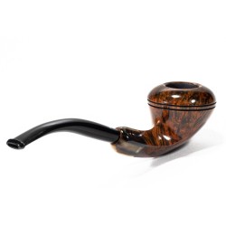Briar Pipe Sasieni 4 Dot Walnut Smooth Bent Rhodesian