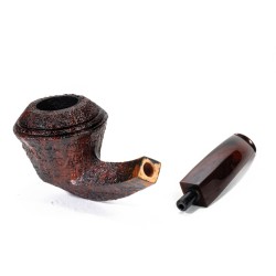 Briar Pipe Demua Sandblasted Bent Rhodesian DE 2605 | Buy Now