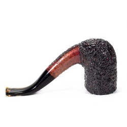 Pipa Mastro Geppetto Rusticata Bent Billiard