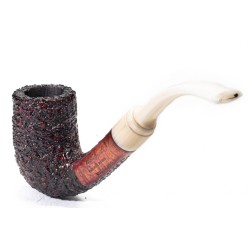 Pipa Mastro Geppetto Rusticata Bent Billiard