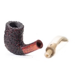 Pipe Mastro Geppetto Rusticated Bent Billiard