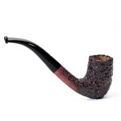 Pipa Mastro Geppetto Rusticata Bent Billiard
