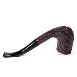 Pipa Mastro Geppetto Rusticata Bent Billiard