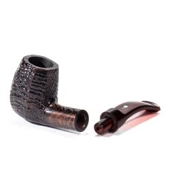 Pipa Mastro Geppetto Sabbiata Bent Billiard