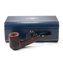 Pipa Savinelli Punto Oro Gold Sabbiata Bent Billiard