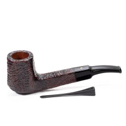 Pipa Savinelli Punto Oro Gold Sabbiata Bent Billiard