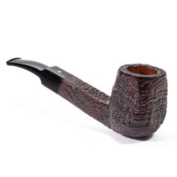 Pipa Savinelli Punto Oro Gold Sabbiata Bent Billiard