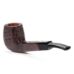 Pipe Savinelli Punto Oro Gold Sandblasted Bent Billiard