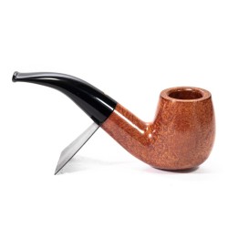 Pipa Savinelli Punto Oro Gold Liscia Bent Billiard