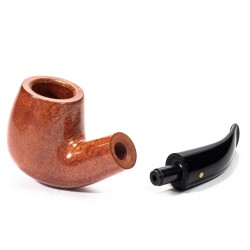 Pipa Savinelli Punto Oro Gold Liscia Bent Billiard