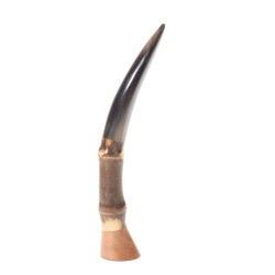 Pipe Tamper in Briar Bamboo And Horn