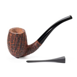 Briar Pipe Regina Scarlatta Classic Sandblasted Bent Apple