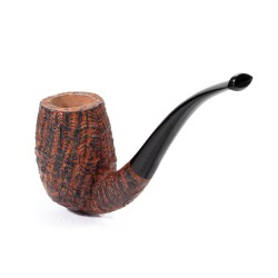 Briar Pipe Regina Scarlatta Classic Sandblasted Bent Apple