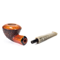 Pipa in Radica Santambrogio Rusticata Rhodesian SA 26106 | Pipeonline