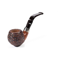 Pipe Santambrogio Rusticated Bent Apple SA 26111 | Buy Now