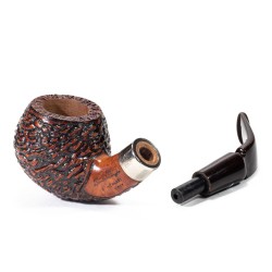 Pipe Santambrogio Rusticated Bent Apple SA 26111 | Buy Now