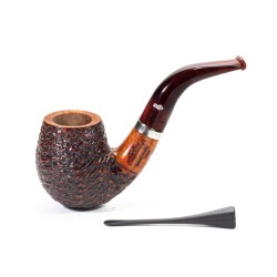 Pipa Santambrogio Rusticata Bent Billiard SA 26113 | Pipeonline