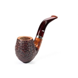 Pipa Santambrogio Rusticata Bent Billiard SA 26113 | Pipeonline