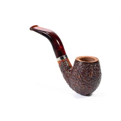Pipa Santambrogio Rusticata Bent Billiard SA 26113 | Pipeonline