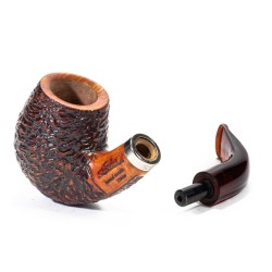 Pipe Santambrogio Rusticated Bent Billiard SA 26113 | Buy Now