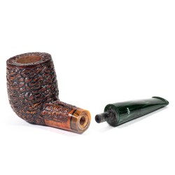Pipa in Radica Santambrogio Rusticata Billiard SA 26114 | Pipeonline