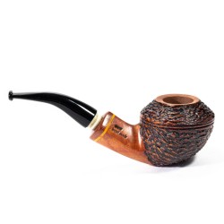 Pipa Santambrogio Rusticata Bent Rhodesian SA 26116 | Pipeonline