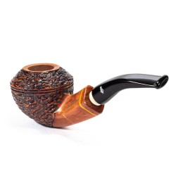 Pipa Santambrogio Rusticata Bent Rhodesian SA 26116 | Pipeonline