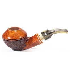 Pipe Santambrogio Rusticated Bent Rhodesian SA 25149 | Buy Now