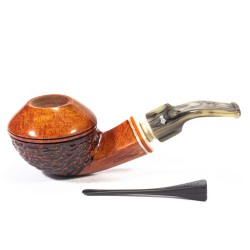 Pipe Santambrogio Rusticated Bent Rhodesian SA 25149 | Buy Now